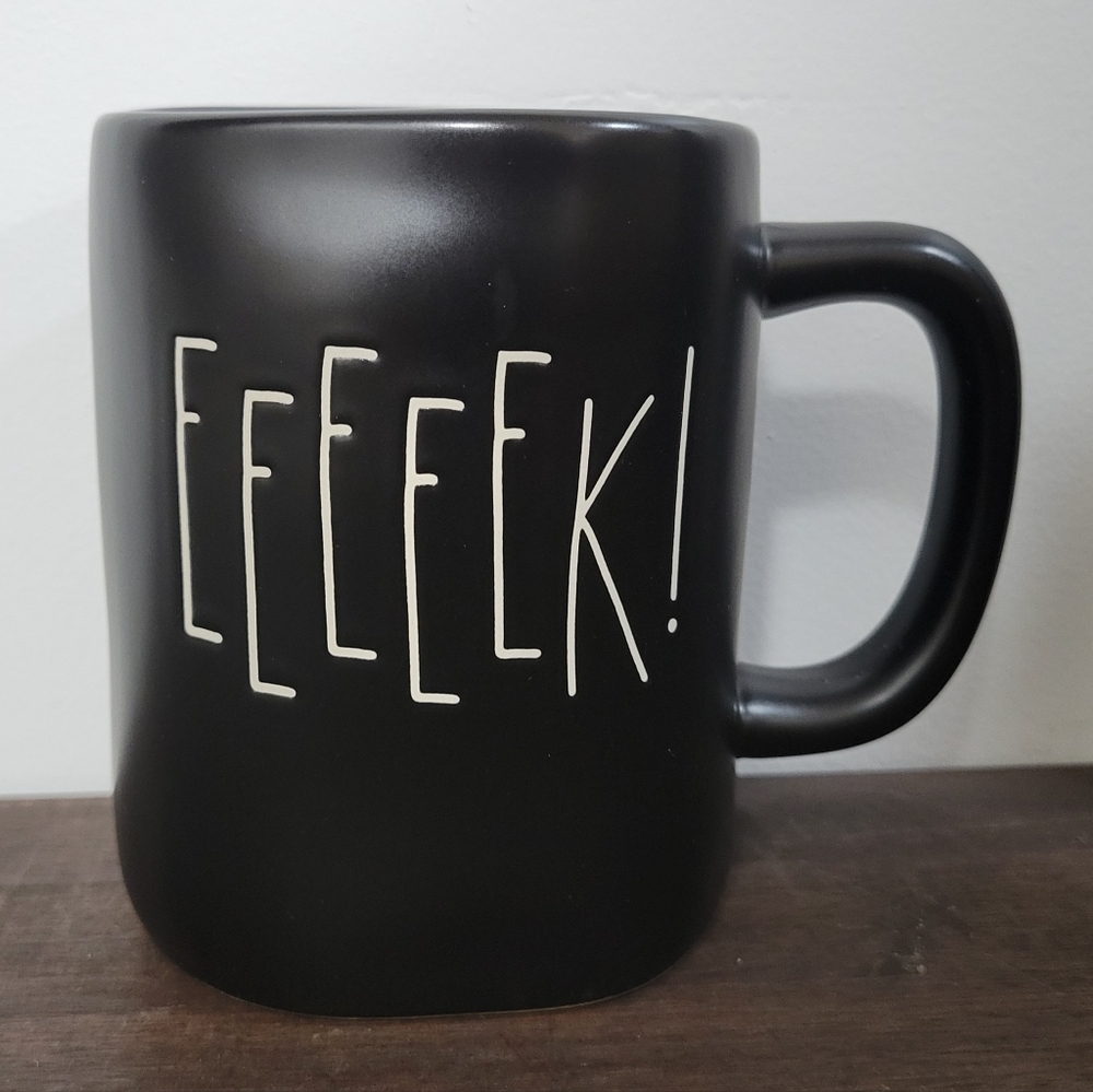 Rae Dunn Black Eeeeek! Mug